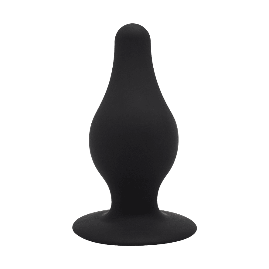 SilexD Dual Density Silicone Model 2 Black Butt Plug 3.5" Inches Medium