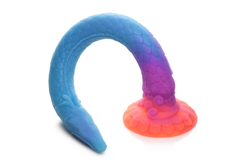 Creature Cocks Makara Glow Silicone Snake Dildo