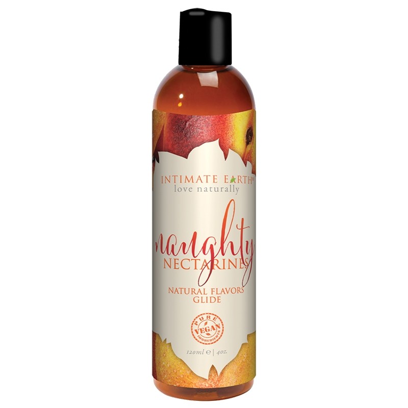 Intimate Earth Naughty Nectarines Oral Pleasure Glide 4oz