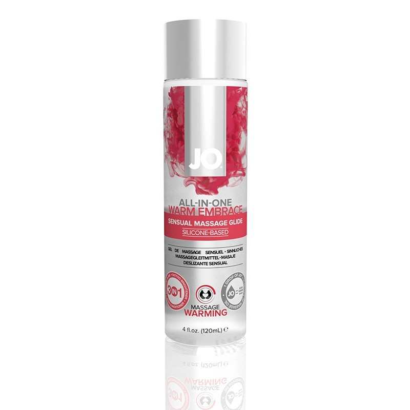 Jo All In One Warming Embrace Massage Glide Close Up