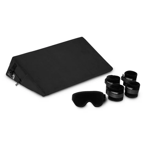 Liberator Black Label Wedge Microfiber Black with Cuffs