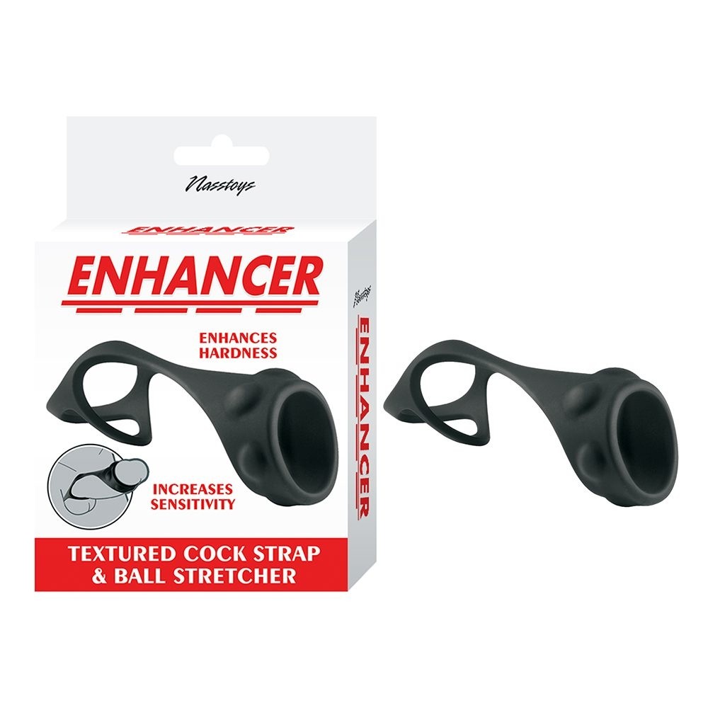 Nasstoys Enhancer Textured Cock Strap & Ball Stretcher
