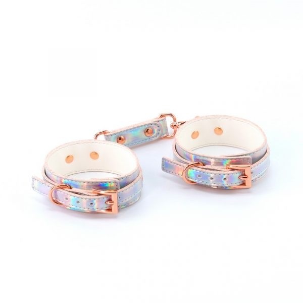 NS Novelties Cosmo Bondage Wrist Cuffs Rainbow