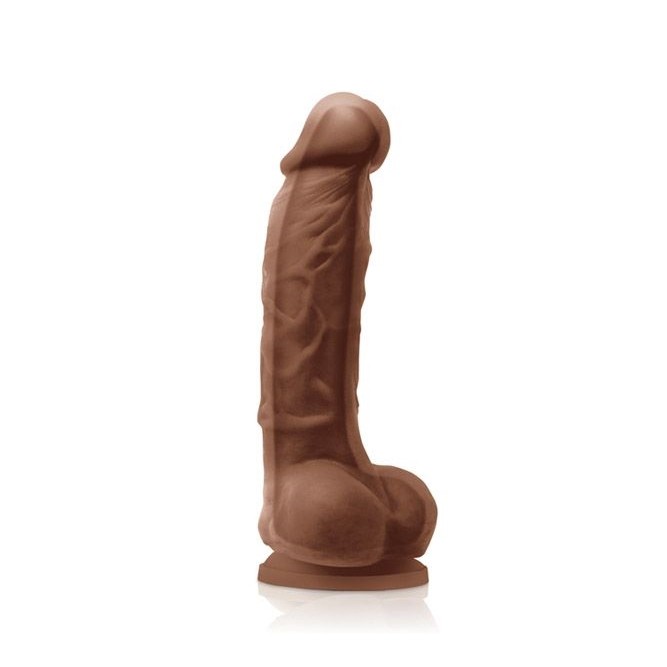 NS Novelties Colours Dual Density Dildo 5" - Brown