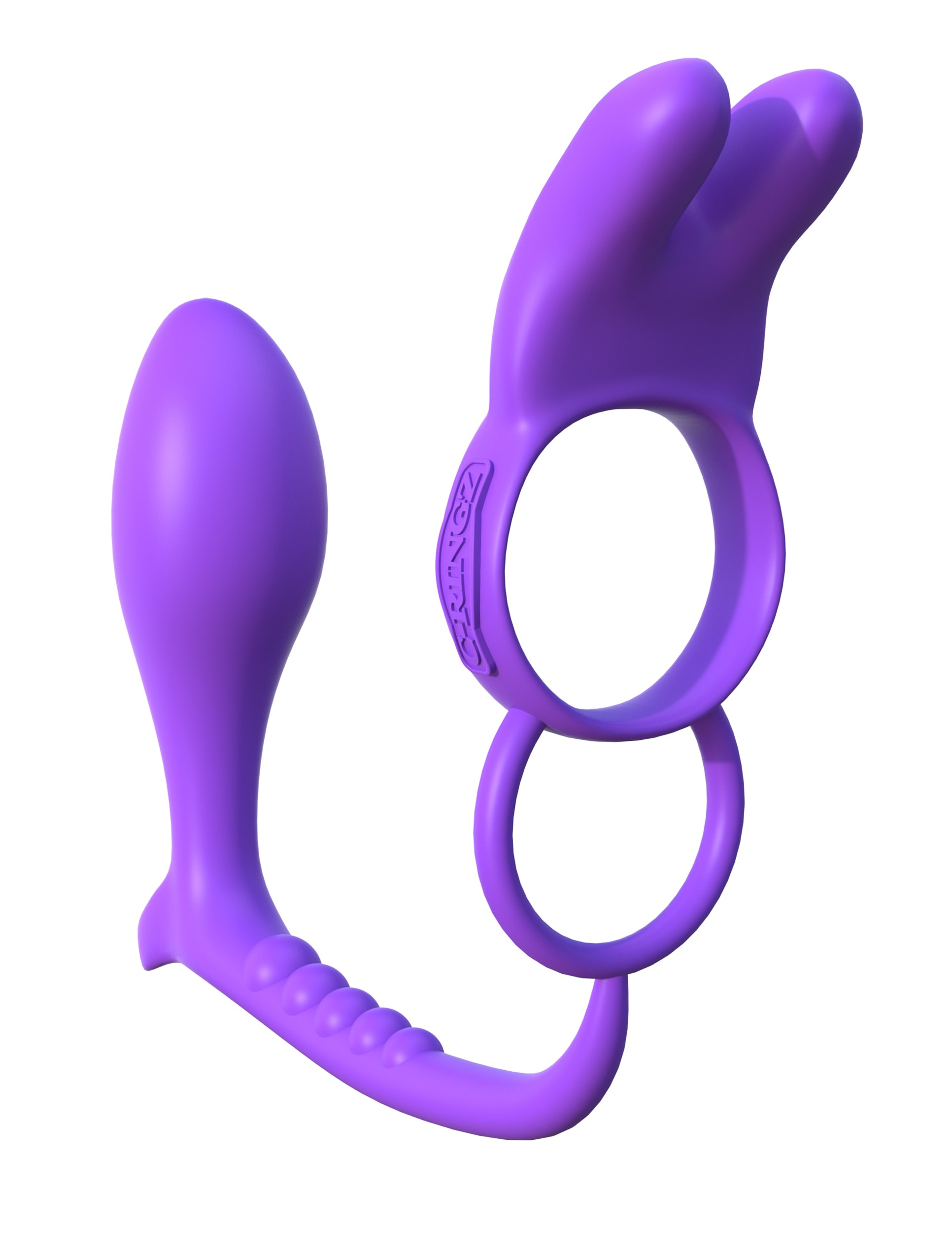 Pipedream Fantasy C Ringz Ass Gasm Vibrating Rabbit Cock Ring and