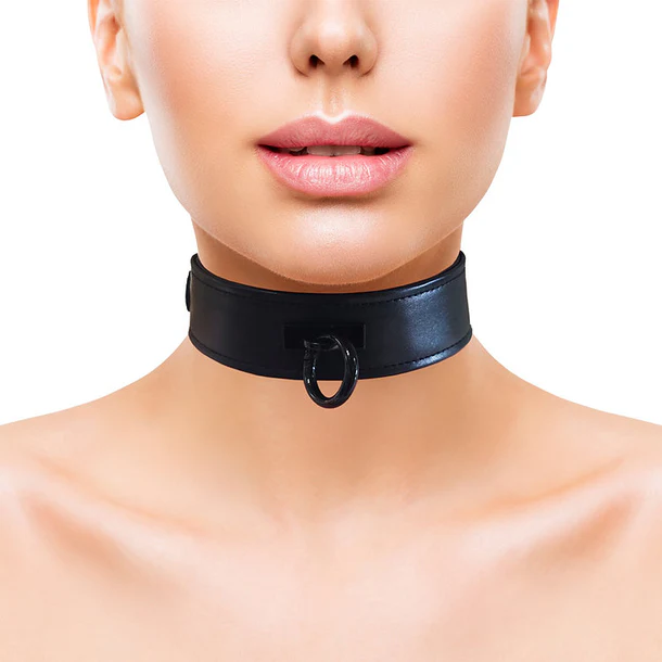 Rouge Leather Collar Black