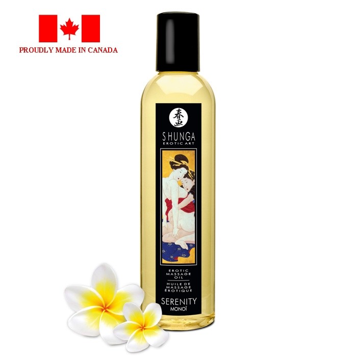 Shunga Erotic Massage Oil Serenity Monoi 8oz