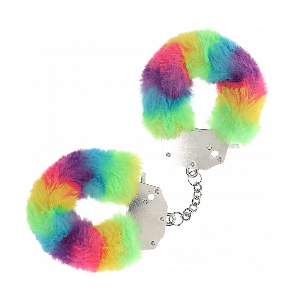 Shots Toys Ouch Heavy-Duty Fluffy Cuffs Multicolor 1