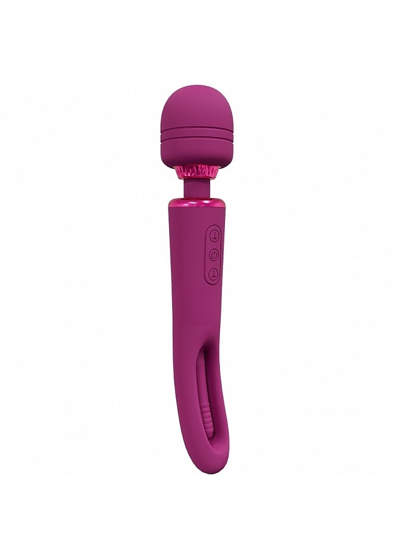 Shots Vive Kiku Double Wand with G-Spot Flapping Pink