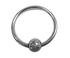 Rouge Stainless Steel Glans Ring with Pressure Point Ball