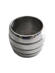 Rouge Stainless Steel Round Cock Ring 45mm by 45mm