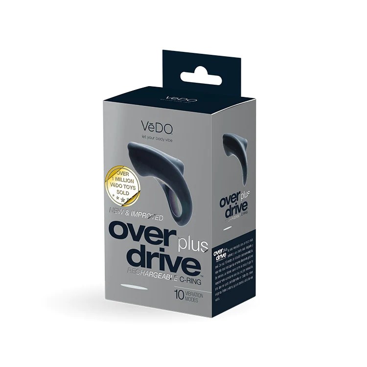 VeDO Over Drive Plus Rechargeable Erection Ring Black
