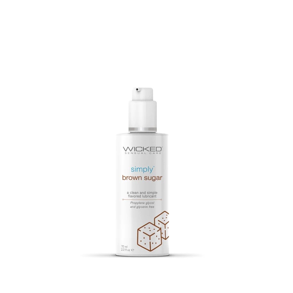 Wicked Simply Aqua Brown Sugar Lubricant 2.3 oz