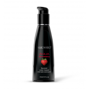 Wicked Aqua Strawberry Lubricant 4.0oz 