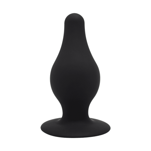 SilexD Dual Density Silicone Model 2 Black Butt Plug 3.5" Inches Medium