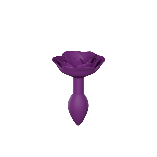 Love to Love Open Rose Butt Plug Small Purple