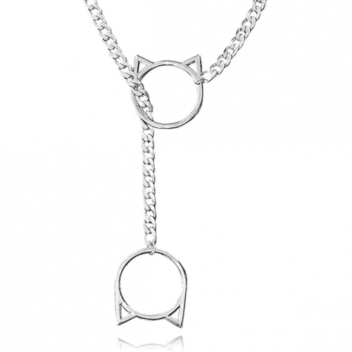 Pink Elephant Cat O Ring Slip Choke Chain