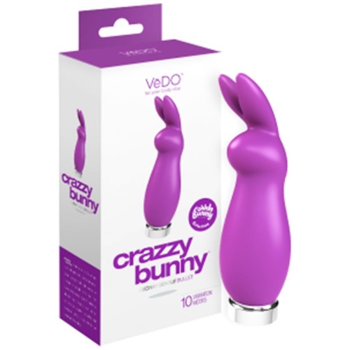 Ohhh Bunny Crazzy Bunny Rechargeable Bullet Purple HUSH Canada