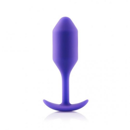 B-Vibe Snug Plug 2 Butt Plug Purple HUSH Canada
