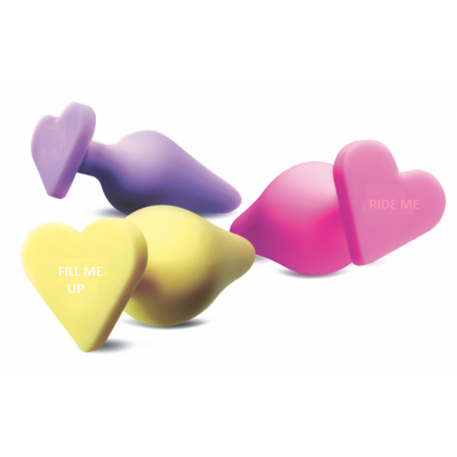 Blush 'Play With Me' Naughtier Candy Hearts Anal Plug