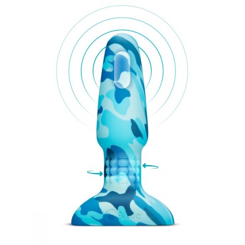 B-Vibe Anal Rimming 2 Plug Blue Camo