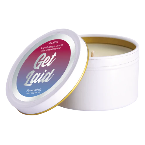 Classic Brands Jelique Massage Candle 4 oz Get Laid Passion Fruit