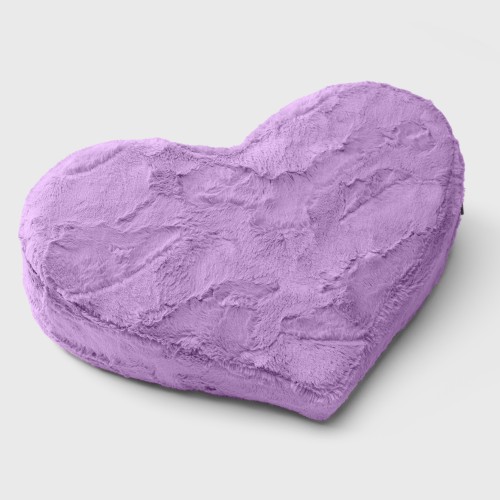 Liberator Heart Wedge Sex Position Pillow Purple Faux Fur