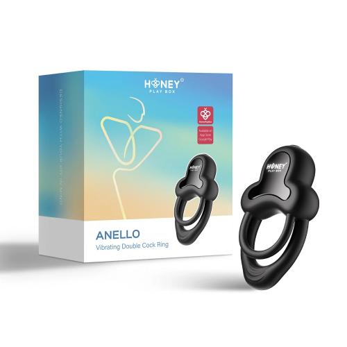 Honey Play Box Anello App-Controlled Vibrating Double Cock Ring