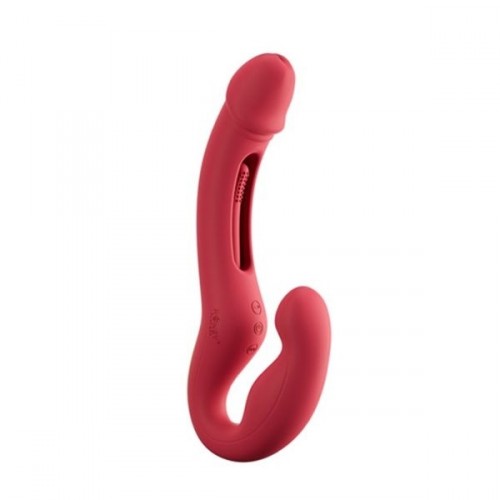 Honey Play Box Harmony Duo App Controlled Tapping Strapless Strap On Red