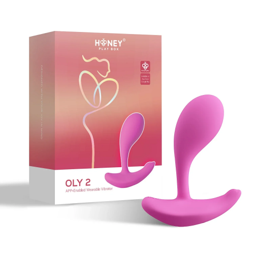 Honey Play Box Oly 2 App Enabled Wearable Clit & G Spot Vibrator Pink