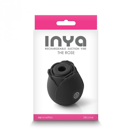 NS Novelties INYA The Rose Rechargeable Suction Vibe Black 1