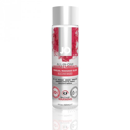 Jo All In One Warming Embrace Massage Glide Close Up