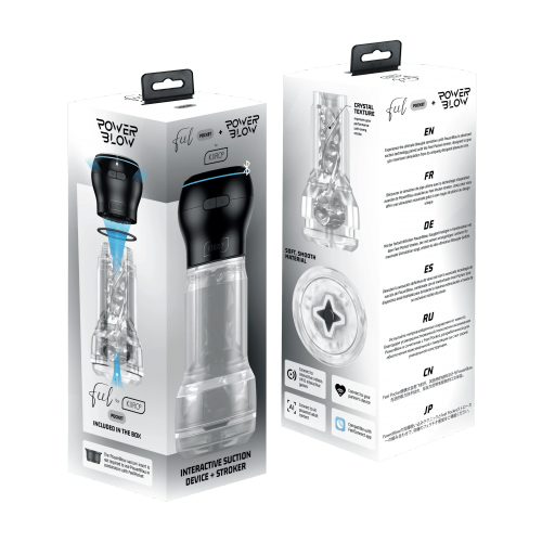 Kiiroo PowerBlow & Feel Pocket Stroker Crystal