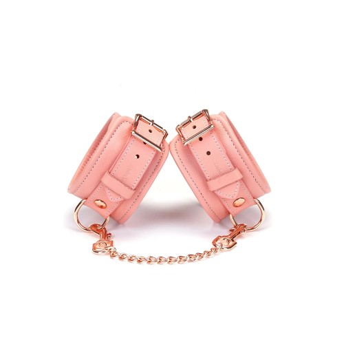 Liebe Seele Pink Dream Leather Ankle Cuffs