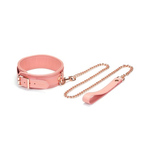 Liebe Seele Pink Dream Leather Collar with Leash