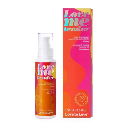 Love to Love Love Me Tender Massage Oil 100mL Strawberry
