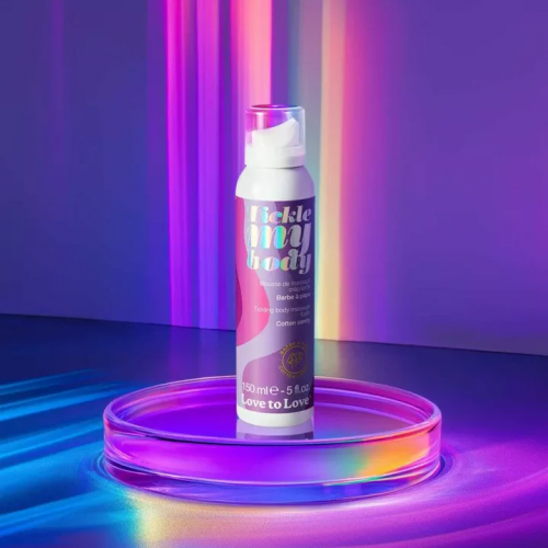 Love to Love Tickle My Body Massage Foam 150mL Cotton Candy