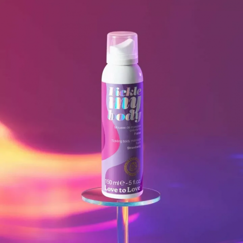 Love to Love Tickle My Body Massage Foam 150mL Strawberry