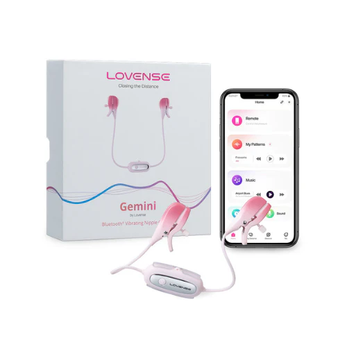 Lovense Gemini App Controlled Vibrating Nipple Clamps