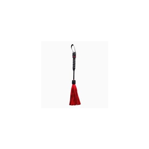Rouge Mini Leather Flogger 10" - Red