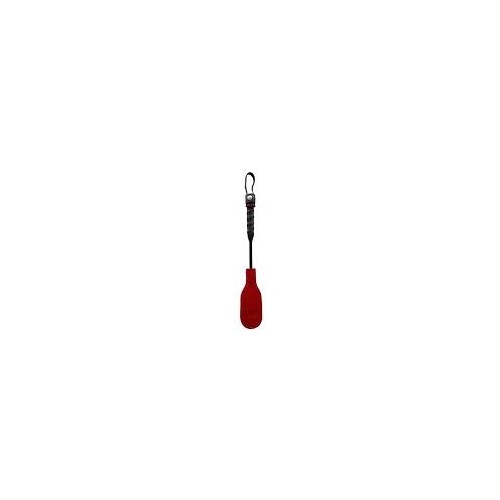Rouge Mini Leather Oval Paddle Crop 10" - Red