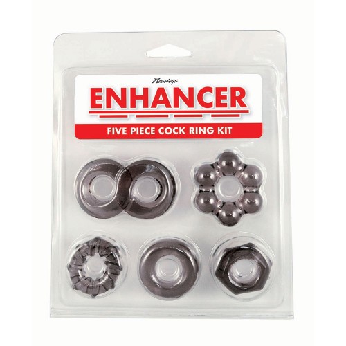 Nasstoys Enhancer 5 Piece Cockring Set Black