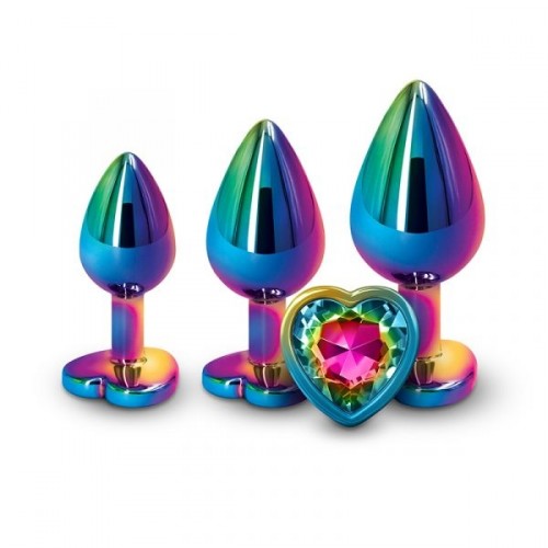 NS Novelties Rear Assets Trainer Kit Heart Rainbow Multicolor
