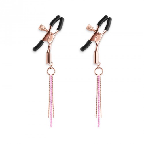 NS Novelties Bound Nipple Clamps D3 Rose Gold