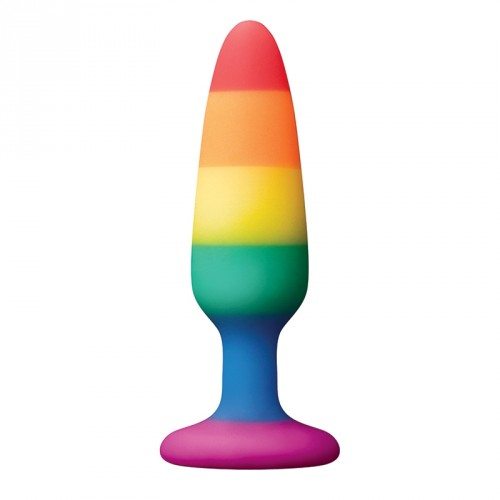 NS Novelties Pride Edition Pleasure Plug Rainbow Small 4.33"
