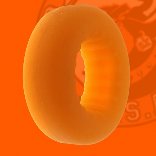 Oxballs Axis Rib-Grip Cock Ring Orange Ice