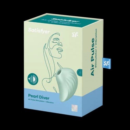 Satisfyer Pearl Diver Air Pulse Stimulator + Vibration Mint