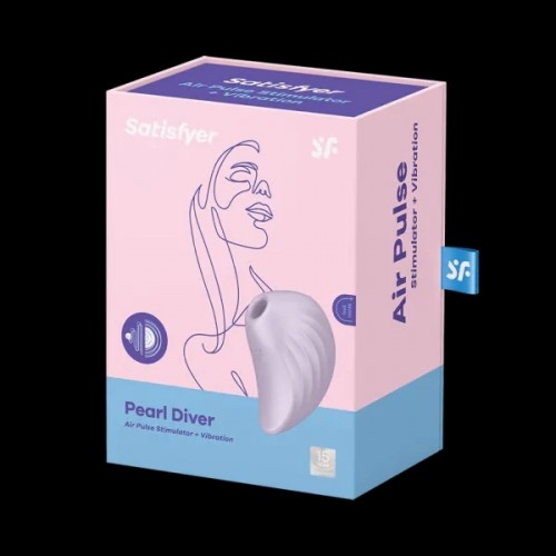 Satisfyer Pearl Diver Air Pulse Stimulator + Vibration Violet
