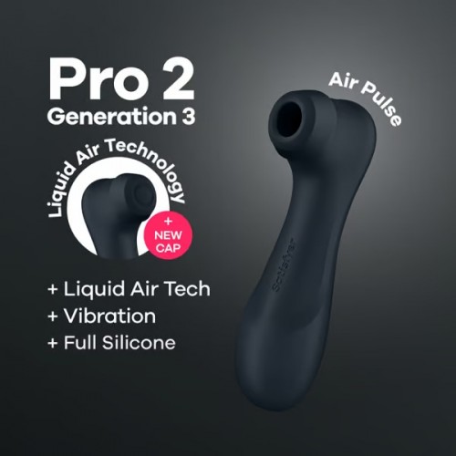 Satisfyer Pro 2 Generation 3 Double Air Pulse Vibrator Black