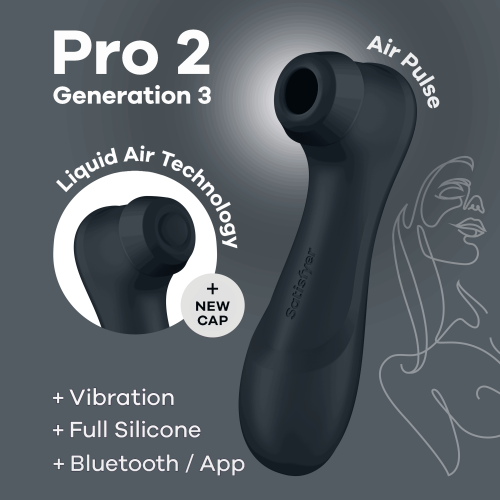 Satisfyer Pro 2 Generation 3 Double Air Pulse Vibrator Connected App Black